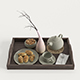 Wooden tray with breakfast on it - 3DOcean Item for Sale