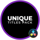 Unique Titles Pack - VideoHive Item for Sale