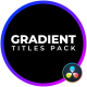 Gradient Titles - VideoHive Item for Sale