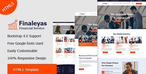Finaleyas - Corporate & Financial Business HTML5 Template,