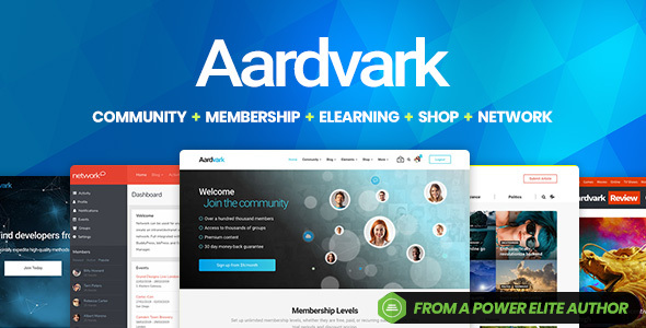 Aardvark - Community, Membership, BuddyPress Theme