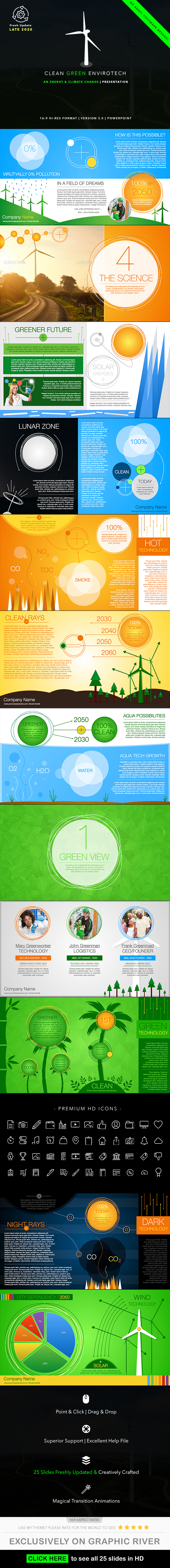 Clean Green Envirotech PowerPoint Presentation