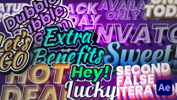 Cartoon Extruded Titles alt