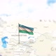 Uzbekistan Map And Flag With Clouds - VideoHive Item for Sale