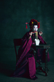 Young japanese woman as geisha on dark green background. Retro style, comparison of eras concept - PhotoDune Item for Sale