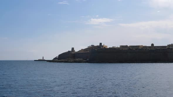View of the National Fort Museum Fort St Elmo Valletta Malta