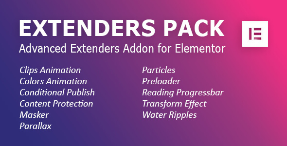 Extenders Pack: Advanced Extenders Addon for Elementor WordPress Plugin