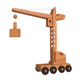 Construction crane wooden toy - 3DOcean Item for Sale