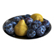Plums and pears in a plate - 3DOcean Item for Sale