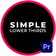 Simple Lower Thirds - VideoHive Item for Sale