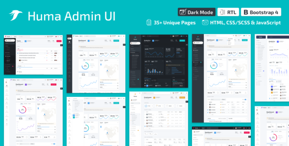 Huma Admin Dashboard PRO - Bootstrap 4 Admin Template