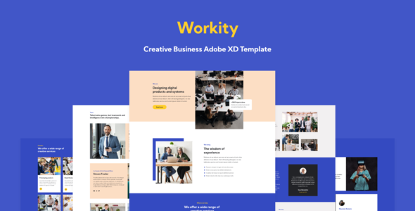 Workity - Creative Adobe XD Template