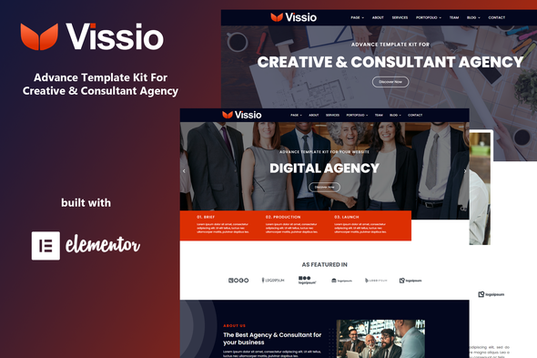 Vissio: Unleash Your Business Potential with this Captivating Elementor Template Kit