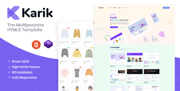 Karik - The Multipurpose HTML5 Template