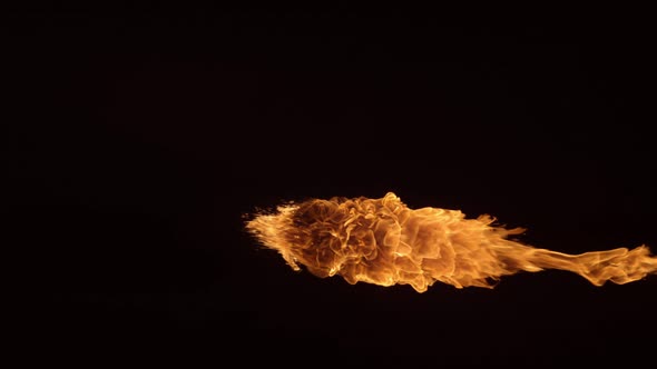Fireball in slow motion; shot on Phantom Flex 4K at 1000 fps alt