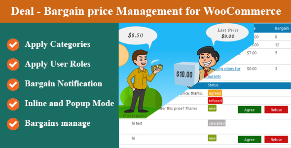 Deal - Bargain Price Management For Woocommerce