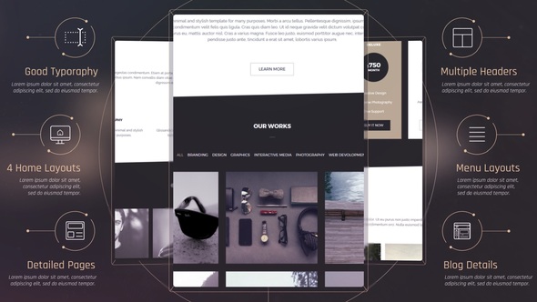 Elegant Website Presentation alt