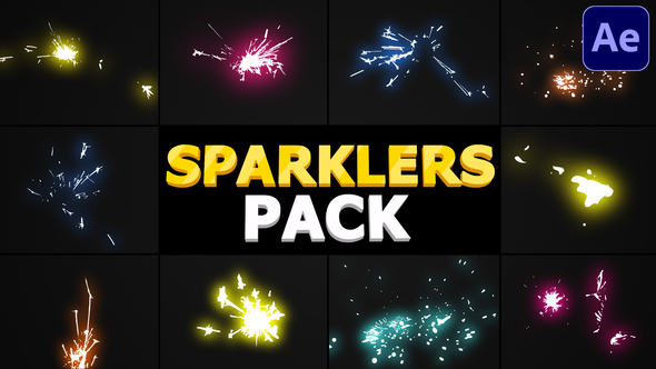 Sparklers Pack | After Effects alt