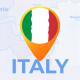 Italy Map - Italian Republic Travel Map - VideoHive Item for Sale