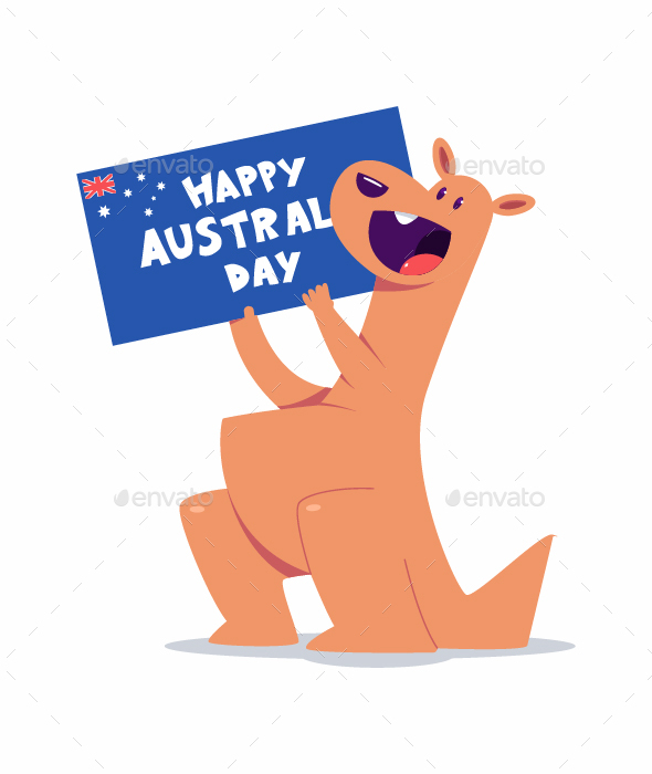 Happy Australia Day Vector Concept Illustration