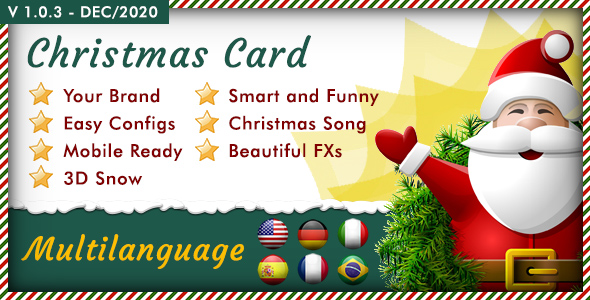 Multilanguage Responsive Christmas Card