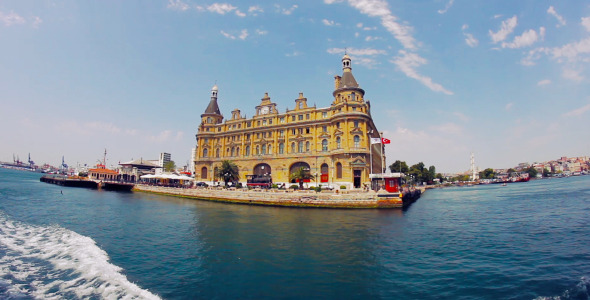 Haydarpasa Train Station Istanbul Wide Angle