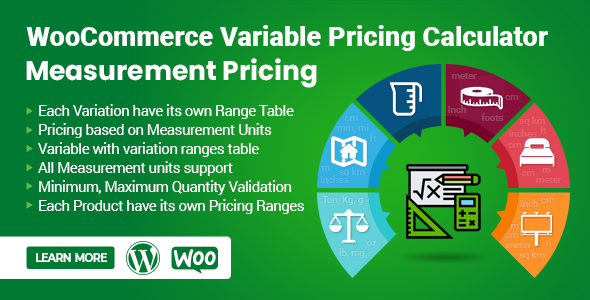 WooCommerce Variable Pricing Calculator (Measurement Pricing)