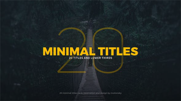 Minimal Titles | DaVinci Resolve
