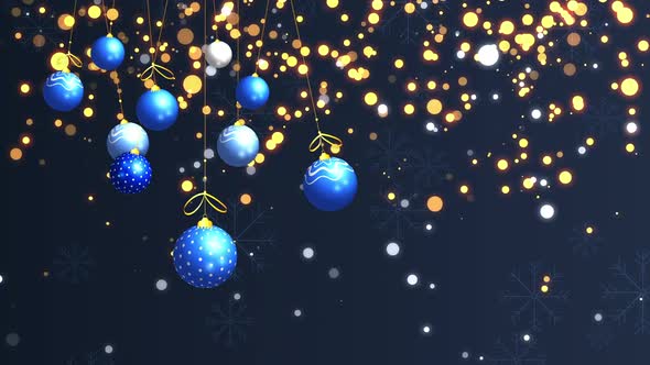 Christmas Ornaments Loop Background