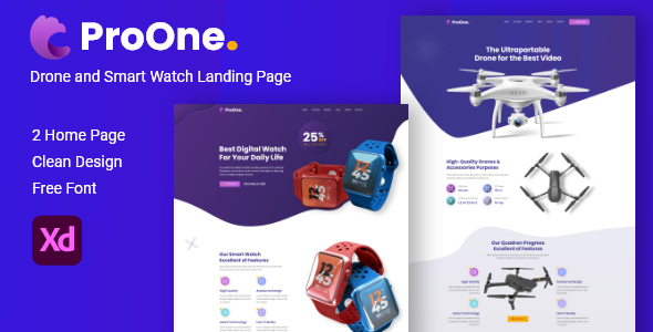 ProOne – Product Landing Page