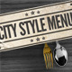 City Style Menu - GraphicRiver Item for Sale