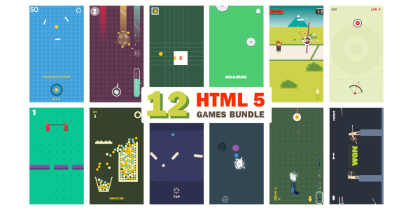 12 GAMES BUNDLE / HTML 5 / CONSTRUCT 3