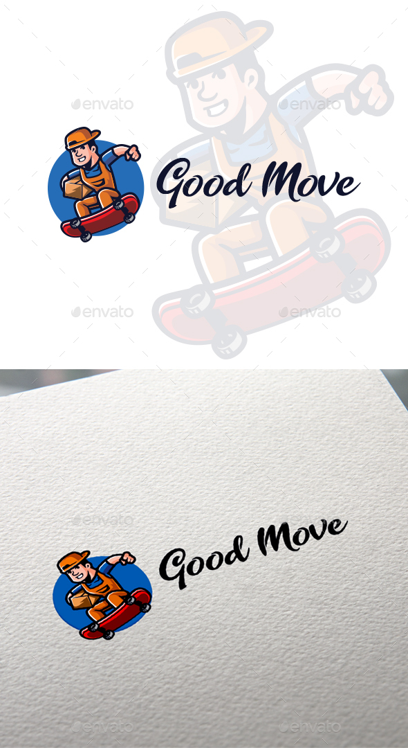 Good Move - Courier Professional Character Mascot Logo