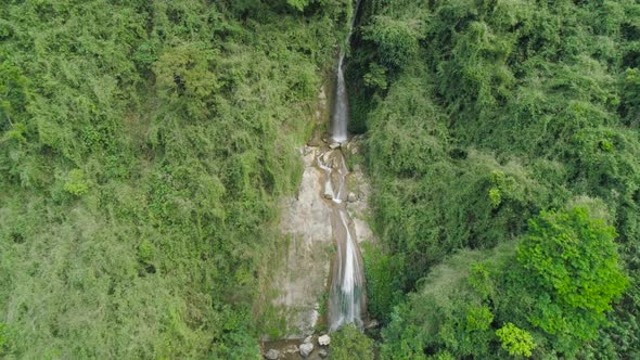 Waterfall in the Mountains