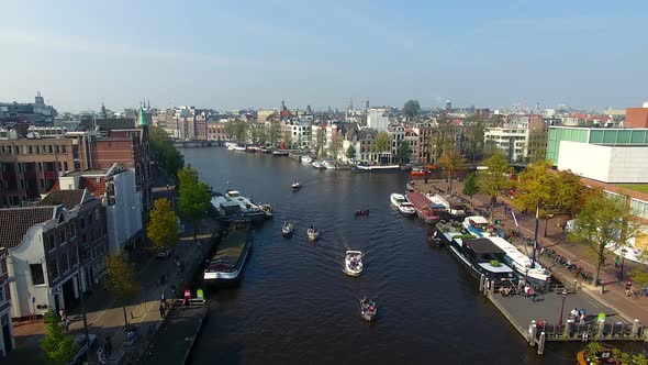 Amsterdam Canal, View from Above