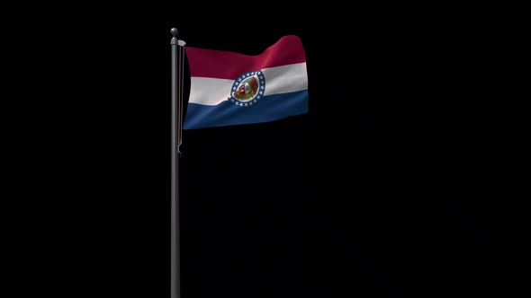 Missouri State Flag 2K With Alpha