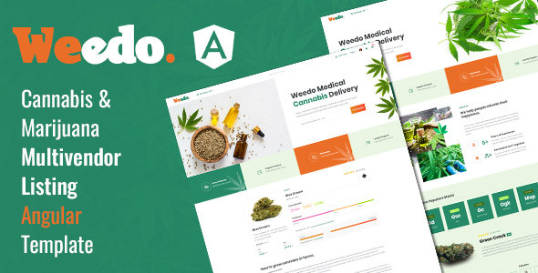 Weedo | Multivendor Marijuana Angular Template