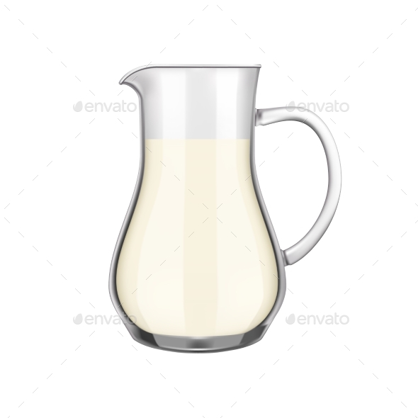 Milk Realistic Icon
