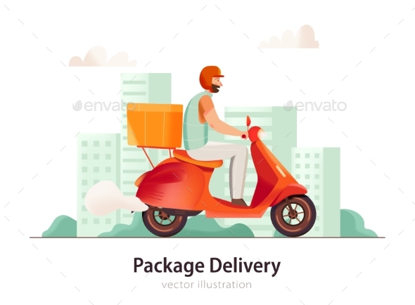 Package Delivery Illustration