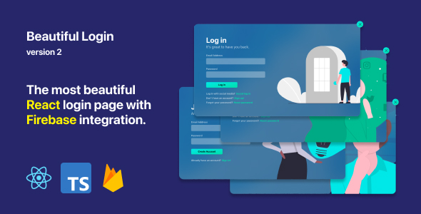 Beautiful Login 2 - Your ReactJS and Firebase login starter pack