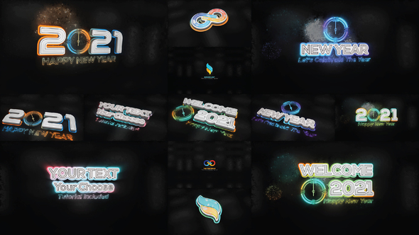 New Year Wish & Texts With Logo alt