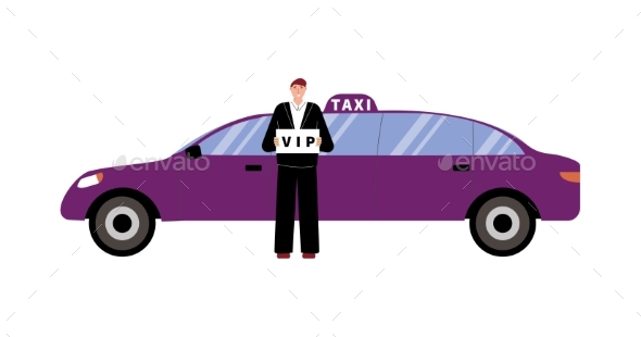 Vip Taxi Illustration