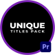 Unique Titles Pack - VideoHive Item for Sale