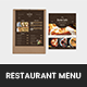 Brown Concept Food Menu - GraphicRiver Item for Sale