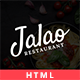 Jalao - Restaurant & Pizza HTML Template - ThemeForest Item for Sale