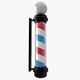 Barber Shop Pole Black - 3DOcean Item for Sale