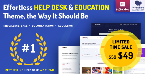 Manual – Documentation, Knowledge Base & Education WordPress Theme