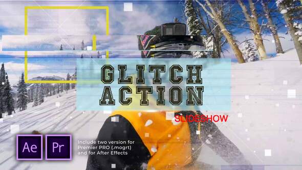 Glitch Action Slideshow