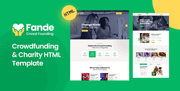 Fande - Crowdfunding & Charity HTML5 Template