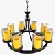 Candle Chandelier - 3DOcean Item for Sale